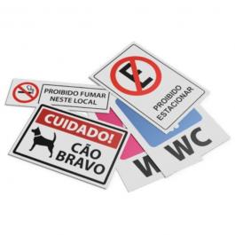 Placas de Sinalização PVC/PS     